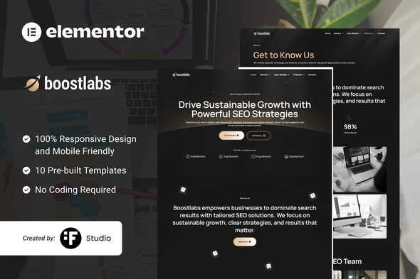 Boostlabs - SEO & Digital Marketing Elementor Template Kit