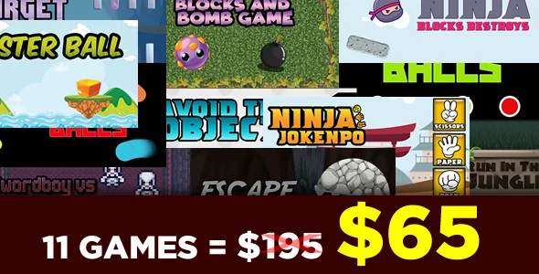 Bundle 11 Games - HTML5 Games ”Construct 3”