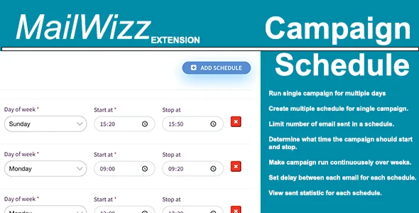 Campaign Scheduler for MailWizz EMA