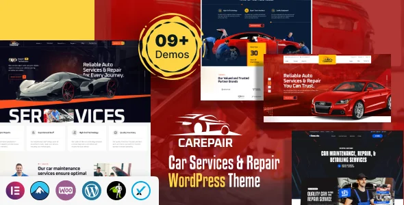 Carepair - Car Service & Auto Repair WordPress Theme