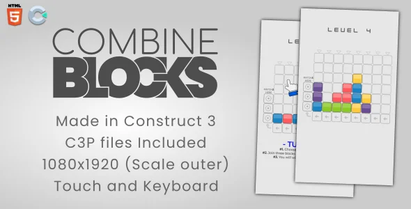 Combine Blocks - HTML5 Casual game