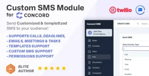 Custom SMS module for Concord CRM - Automated and On-demand Messages