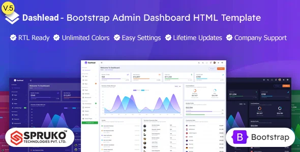 Dashlead - Admin Dashboard HTML Template