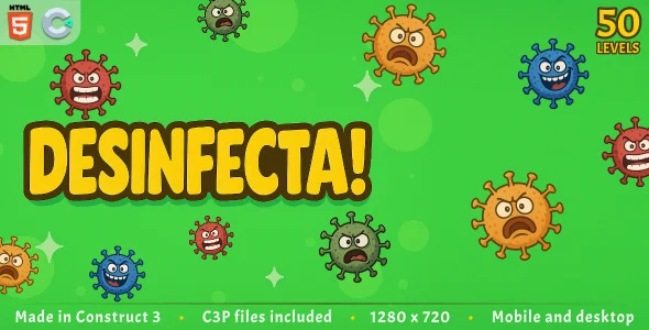 Desinfecta! - HTML5 Casual game