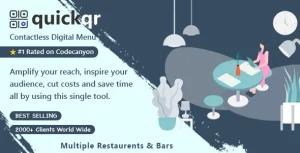 Digital QR Code Restaurant Menu Maker & Contactless Ordering System - SaaS - QuickQR Laravel CMS