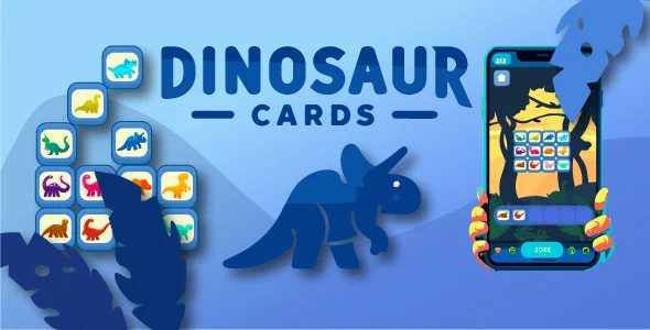 Dinosaur Cards - HTML5 - Construct 3