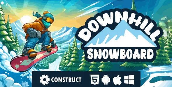 Downhill Snowboard - HTML5 Mobile Game