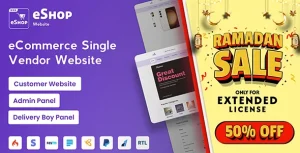 eShop Web - eCommerce Single Vendor Website
