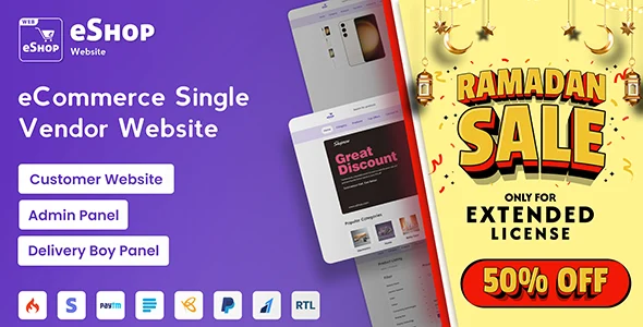 eShop Web - eCommerce Single Vendor Website