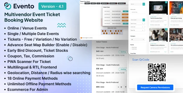 Evento - Event Ticket Booking Marketplace Website
