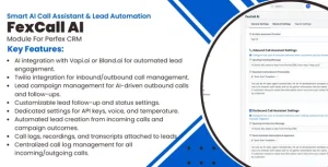 FexCall - Smart AI Call Assistant & Lead Automation Module for Perfex CRM