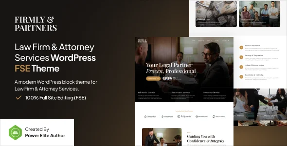 Firmly - Lawyer & Attorney Gutenverse FSE WordPress Theme