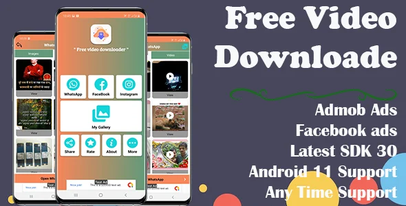 Free Video Downloader (Supported android 14 and SDK 34)