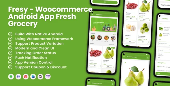 Fresy - Woocommerce Android App Fresh Grocery 2.4