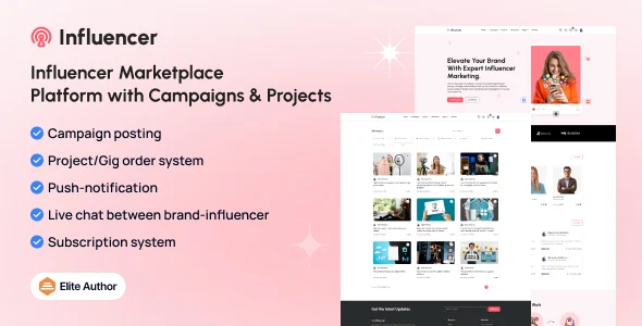 Influstar - Influencer Hiring Marketplace Platform