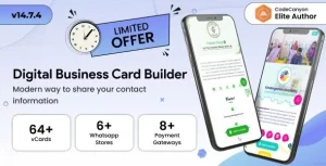 Infy vCard Saas : Digital Business Card Builder