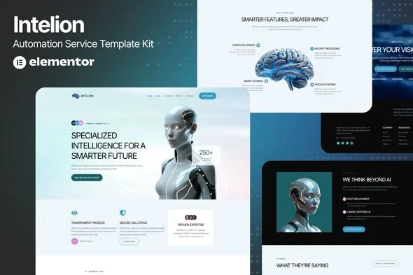 Intelion - Artificial Intelligence Service Elementor Template Kits