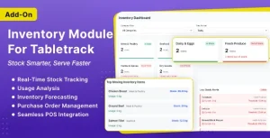 Inventory Module for Tabletrack