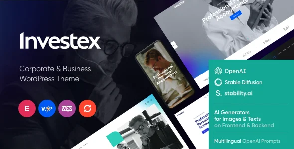 Investex - Corporate & Accounting Finance WordPress Theme