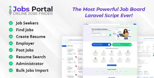 Jobs Portal - Job Board Laravel Script