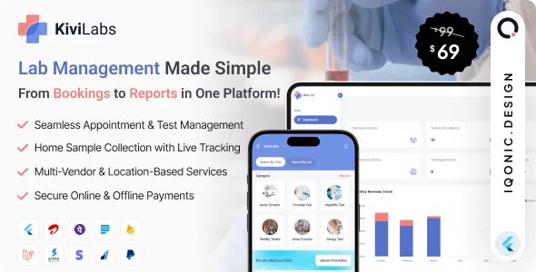 KiviLabs- Complete Laboratory Management System with Booking