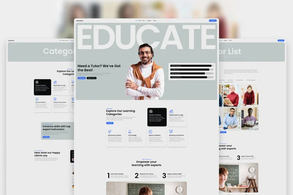 Learnism - Professional Online Courses Elementor Template Kit