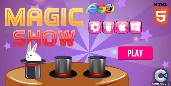 Magic Show - HTML5 Game (Construct 3) c3p