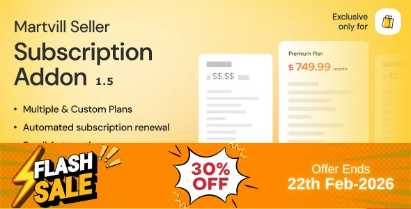 Martvill - Seller Subscription Add-on