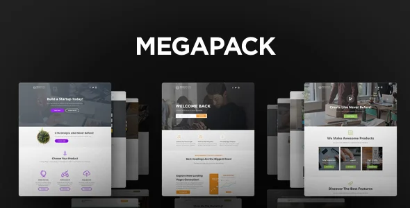 MEGAPACK - Marketing HTML Landing Pages Pack