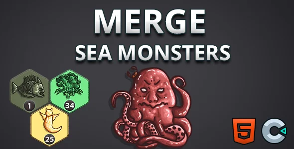 Merge Sea Monsters - Html5 (Construct3)