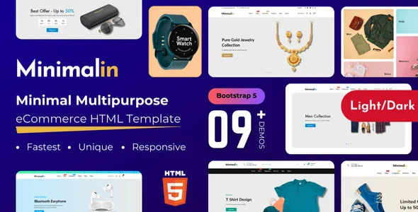 Minimalin - Multipurpose eCommerce Bootstrap 5 HTML Template