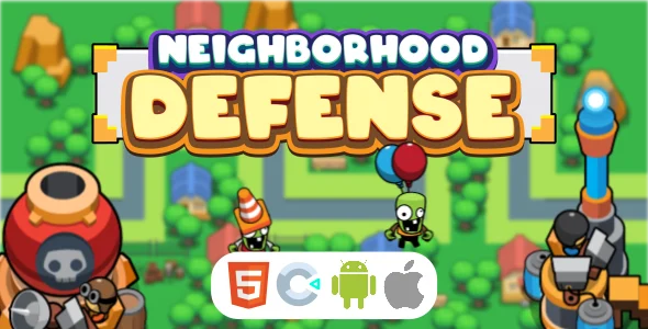 Neighborhood Defense - HTML 5 Game - Construct 3