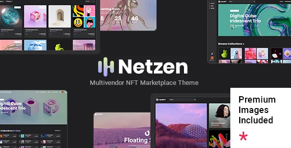 Netzen - Multivendor NFT Marketplace WordPress Theme