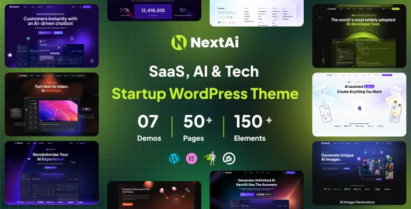 NextAI - SAAS, AI & Tech Startup WordPress Theme