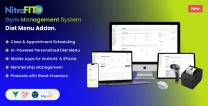 NitroFIT28 | Fitness & Gym Management System Diet Menu Addon.