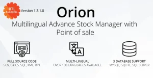 Orion - Multilingual advance stock manager with Point of sale system