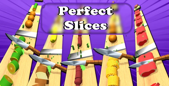 Perfect Slices Fruits Unity Source Code Android & IOS Game Template