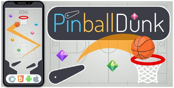 Pinball Dunk - HTML5 Game, Construct 3