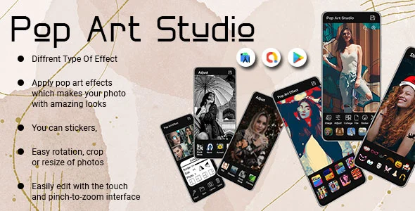 Pop Art Studio Pro - Poster PopArt - Camera Effects Maker - Art Effect - AI Photo Filters - WPAP