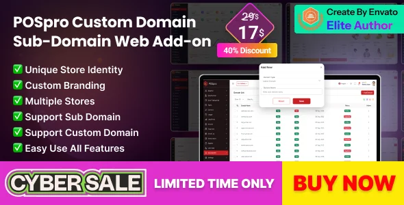 POSpro - Custom Domain & Sub-Domain Add-on