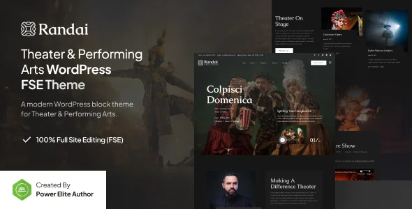 Randai - Theater Entertainment & Performing Arts Gutenverse FSE WordPress Theme