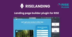 RiseLanding - LandingPage builder for RiseCRM