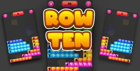Row of 10 - Cross Platform Puzzle Game