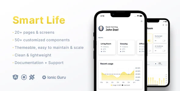 Smart Home - Device Control | Mobile App Template | Ionic 8 | Capacitor 7