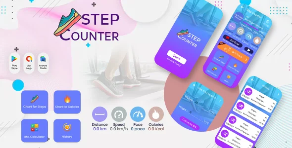 Step Counter - Pedometer - Pedo Meter - Step Counter App - Step Tracker - StepsApp - StepUp
