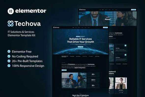 Techova - IT Solutions & Services Elementor Template Kit