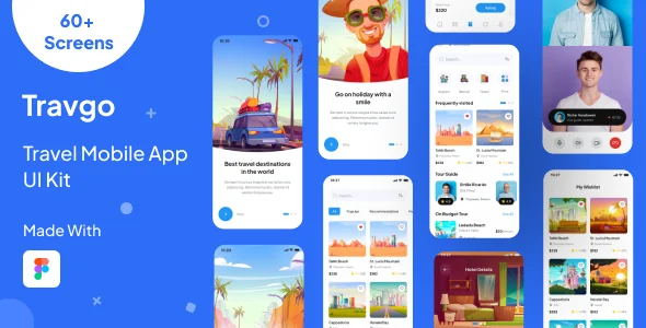 Travgo - Travel Mobile App Figma Ui Kit