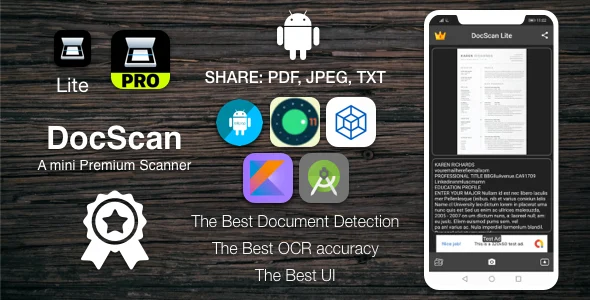 [TS] DocScan Android - A mini and Powerful mobile scanner (Admob, IAP, Push Notifications)