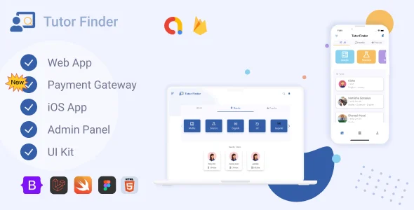 Tutor Finder (iOS + Admin Panel + UI)