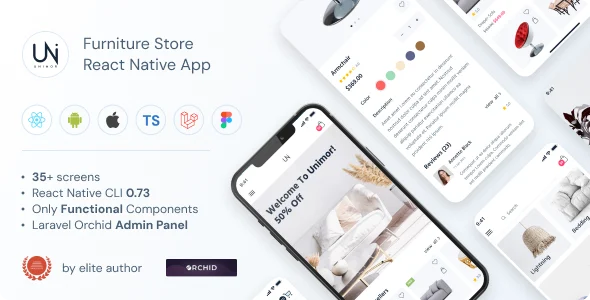 Unimor - Furniture Store | CLI 0.73 | TypeScript | Redux Store | Orchid Admin Panel
